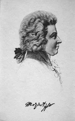 Retrato de Wolfgang Amadeus Mozart (1756-91)